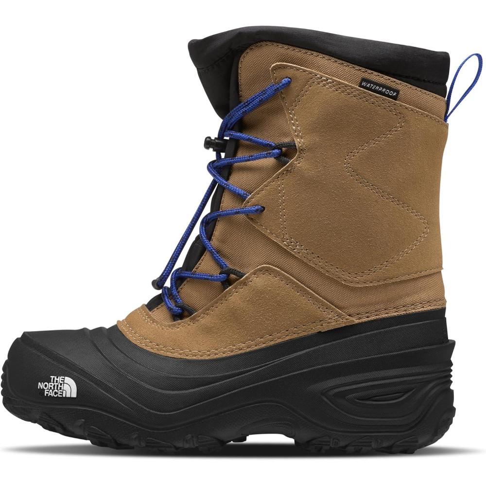 imageTHE NORTH FACE UnisexChild Alpenglow V Waterproof Insulating Thermafelt Liner for Warmth at25f Snow BootUtility BrownTnf Blue