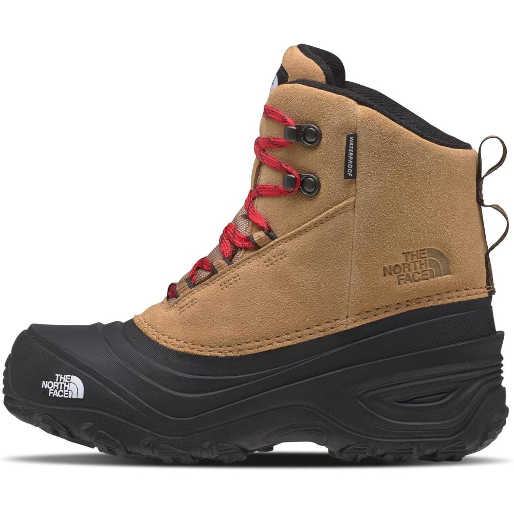 imageTHE NORTH FACE unisexchild Chilkat V Lace Waterproof YouthAlmond ButterTnf Black