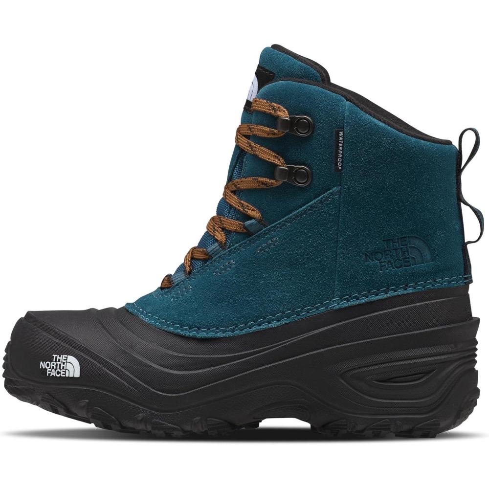 imageTHE NORTH FACE unisexchild Chilkat V Lace Waterproof YouthMidnight PetrolTimber Tan