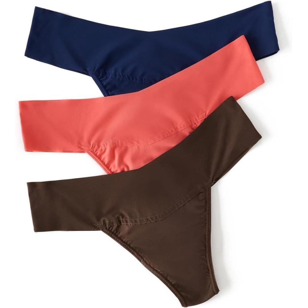 imagehanky panky  BreatheSoft Natural Rise Thongs for Women  Comfortable Everyday Lingerie Panties  Sizes XSXL  3 packMcob