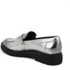 Franco Sarto Women’s Cassandra Slip-ons Oxford Flat(Silver Snake Faux Leather)