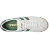 Gola Women’s Bullet Leather Sneaker(White/Evergreen/Gum)