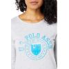 LONG SLEEVE ARCH PRINT T-SHIRT(Light Grey Heather)