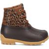 Sperry unisex-child Port Boot(Leopard)