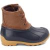 Sperry unisex-child Port Boot(Tan/Navy)