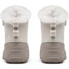 THE NORTH FACE Kids’ Shellista Lace V Insulated Waterproof Snow Boot | Seam-sealed Durable Boot(Gardenia White/Silver Grey)