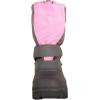 Tundra Quebec Boot (Toddler/Little Kid/Big Kid)(Pink/Charcoal)