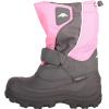 Tundra Quebec Boot (Toddler/Little Kid/Big Kid)(Pink/Charcoal)