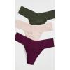 hanky panky – BreatheSoft Natural Rise Thongs for Women | Comfortable Everyday Lingerie Panties | Sizes (XS-XL) | 3 pack(Multi)