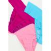 hanky panky – BreatheSoft Natural Rise Thongs for Women | Comfortable Everyday Lingerie Panties | Sizes (XS-XL) | 3 pack(Pacific Blue/Taffy/Hot Fuschia)
