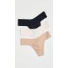 hanky panky – BreatheSoft Natural Rise Thongs for Women | Comfortable Everyday Lingerie Panties | Sizes (XS-XL) | 3 pack(Taupe/Coffee/Black)