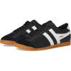 Gola Women’s Bullet Leather Sneaker(Black/White/Gum)