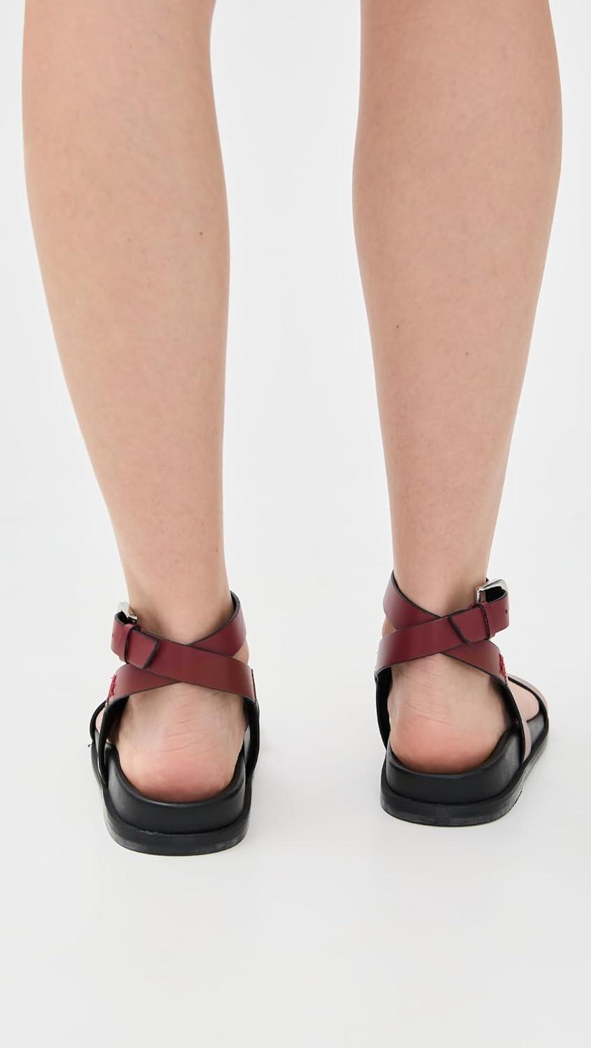 imageFree People Womens Anya CrissCross Footbed SandalsHickory