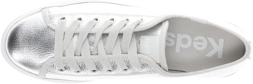 imageKeds Womens Triple Up Leather SneakerSilver Metallic Leather