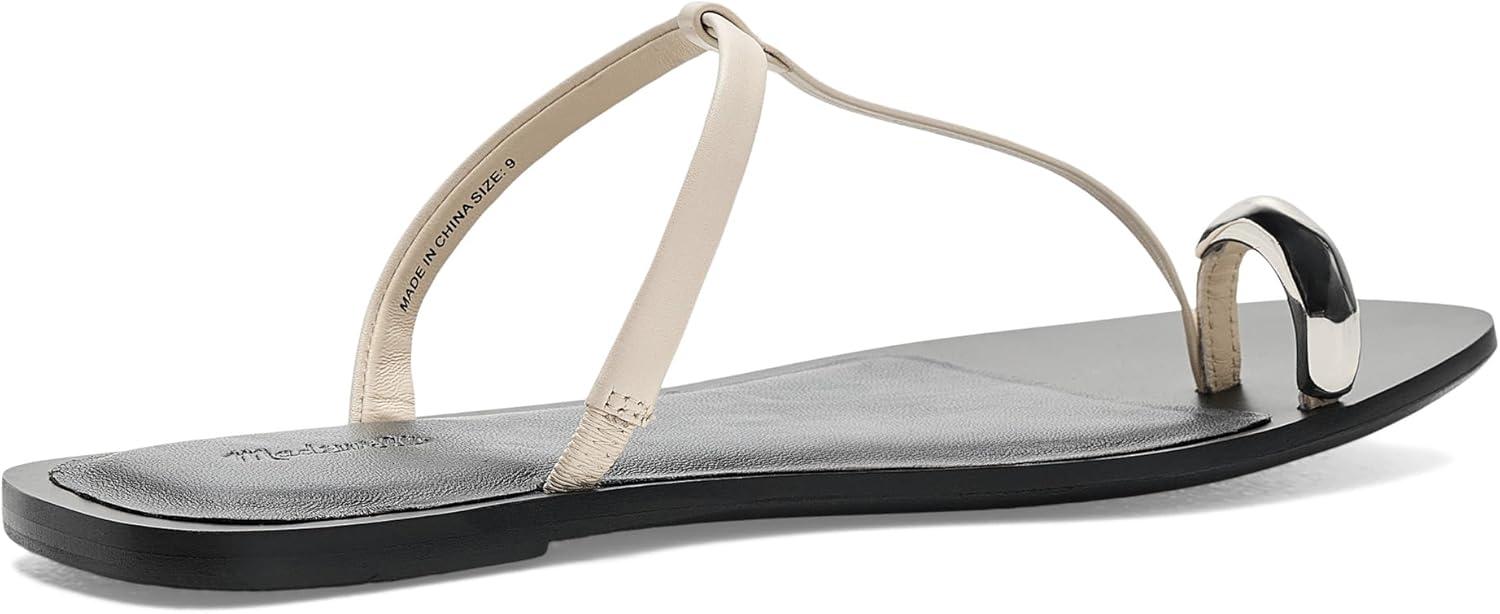 imageMadewell Womens Lala Thong SandalsHardware Ballet FlatIvory