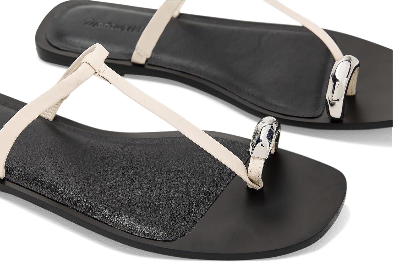 imageMadewell Womens Lala Thong SandalsHardware Ballet FlatIvory