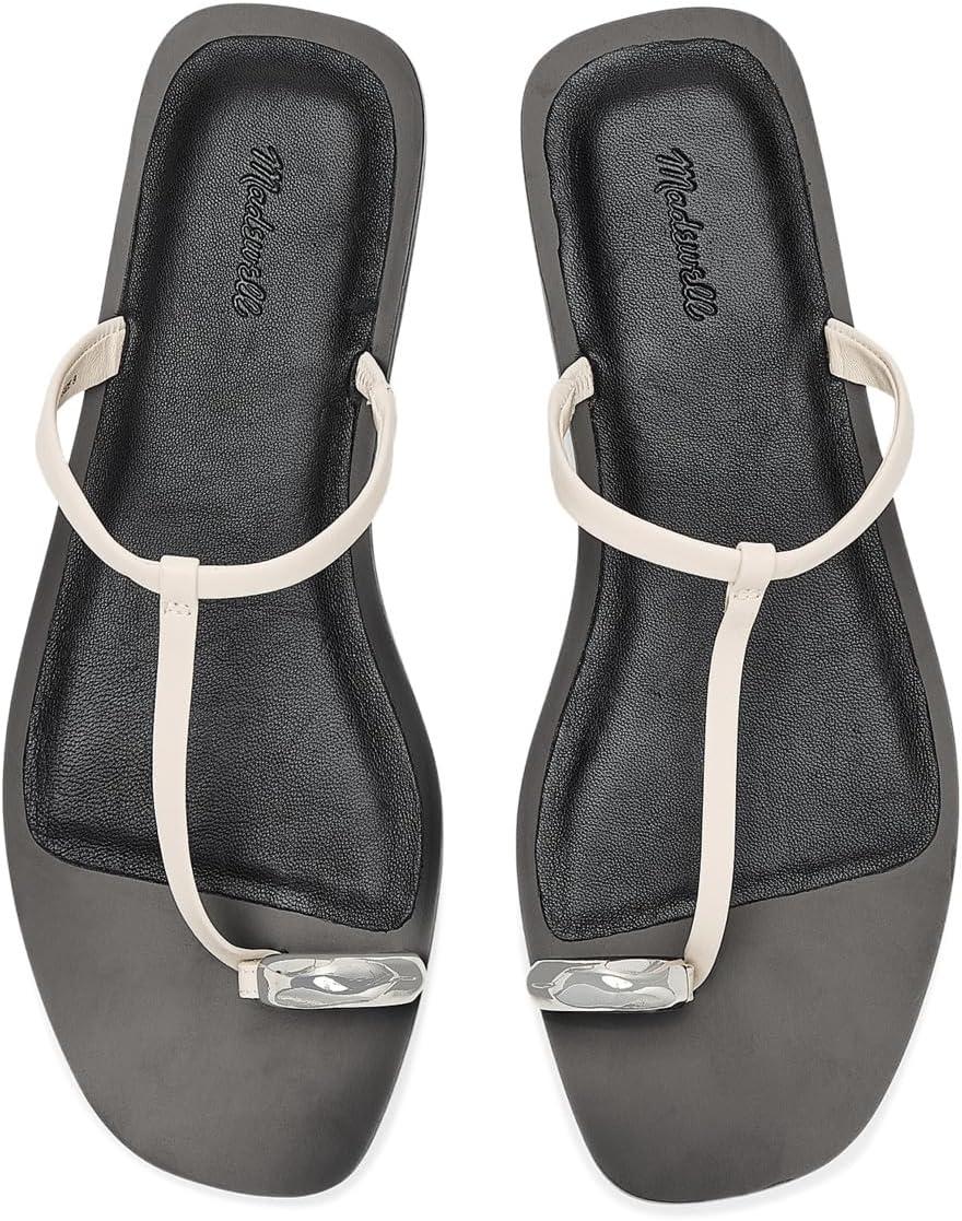 imageMadewell Womens Lala Thong SandalsHardware Ballet FlatIvory