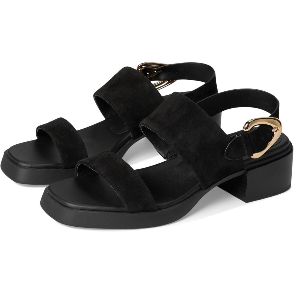 imageAerosoles Womens Dantay Heeled SandalBlack Suede