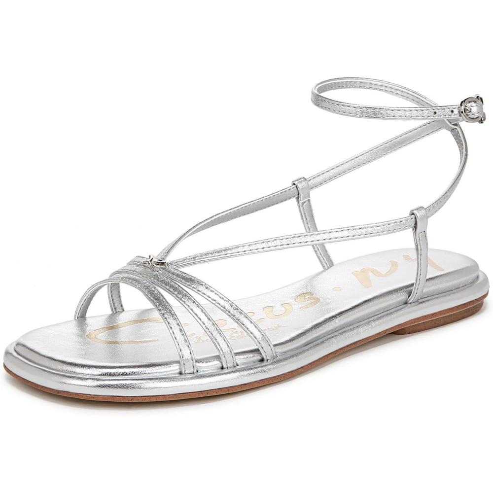 imageCircus NY by Sam Edelman Womens Olana Flat SandalSoft Silver