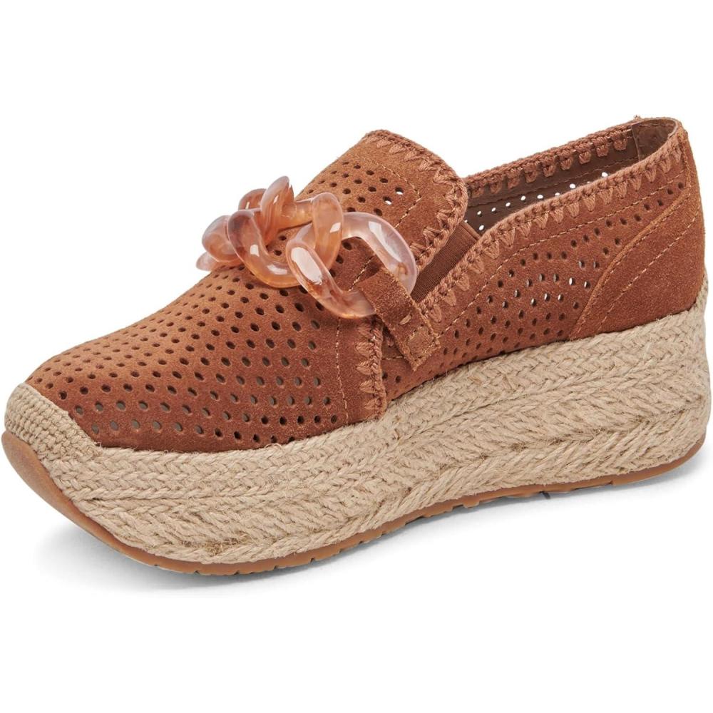 imageDolce Vita Womens Jhenee Espadrille PerfPecan Perforated Suede
