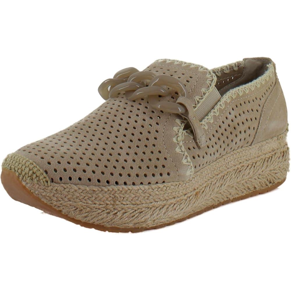 imageDolce Vita Womens Jhenee Espadrille PerfTaupe Perforated Suede
