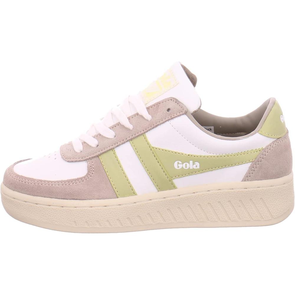 imageGola Womens Daytona MirrorSneakerWhiteFeather GreyLemon