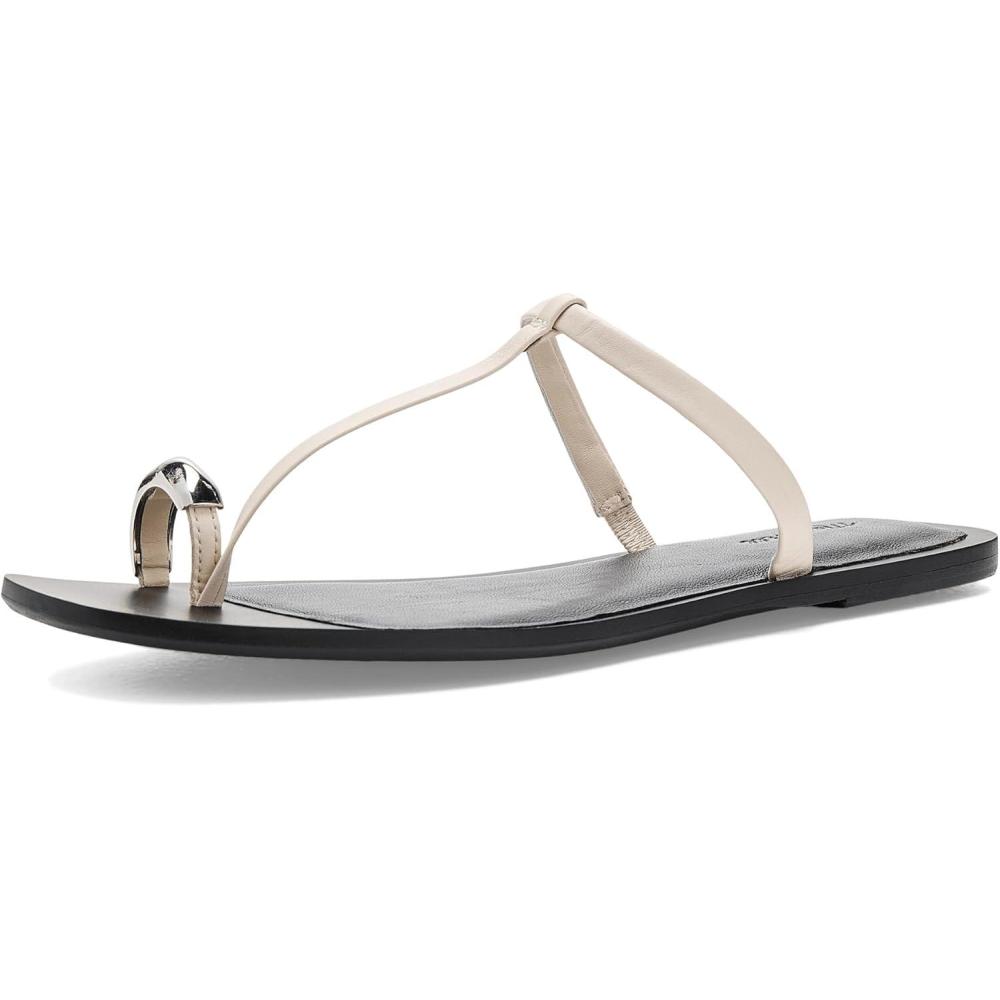 imageMadewell Womens Lala Thong SandalsHardware Ballet FlatIvory