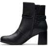 Clarks Women’s Keirsta Haley Fashion Boot(Black Leather)
