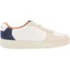 FitFlop Womens Rally Leather/Suede Panel Sneakers(Urban White Midnight Navy)