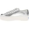 Keds Women’s Triple Up Leather Sneaker(Silver Metallic Leather)