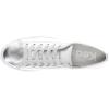 Keds Women’s Triple Up Leather Sneaker(Silver Metallic Leather)