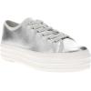 Keds Women’s Triple Up Leather Sneaker(Silver Metallic Leather)