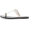Madewell Women’s Lala Thong Sandals-Hardware Ballet Flat(Ivory)