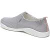 Vionic Womens Malibu Slip-on(Light Grey Canvas)