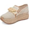 Dolce Vita Womens Jhenee Espadrille Perf(Ivory Perforated Nubuck)
