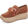 Dolce Vita Womens Jhenee Espadrille Perf(Pecan Perforated Suede)