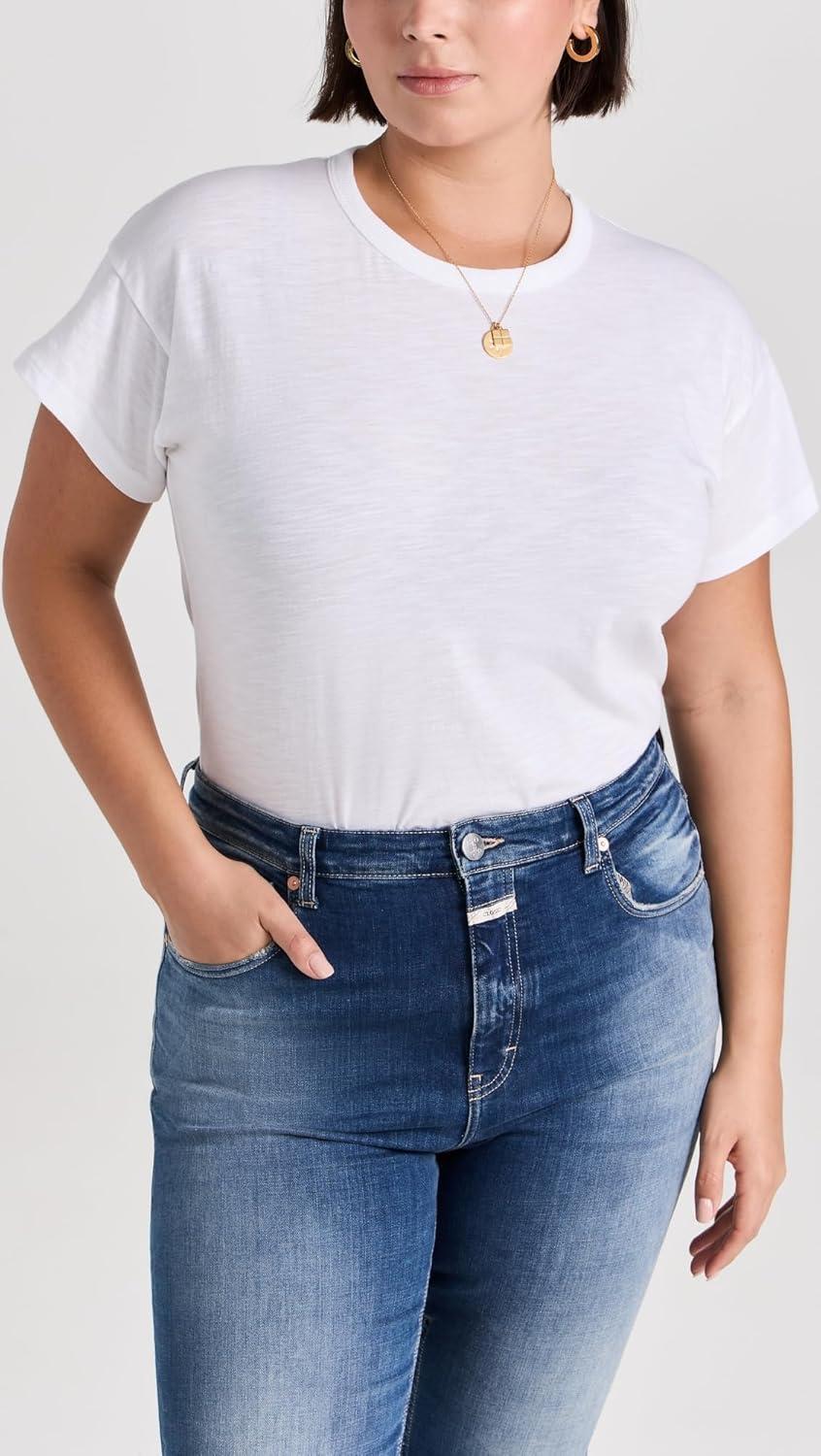 imageMadewell Womens Whisper Cotton Rib Crewneck TeeOptic White