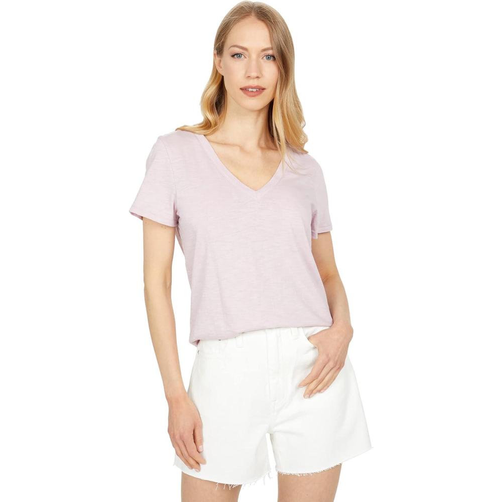imageMadewell Womens Whisper Cotton Rib Crewneck TeeClassic Lilac