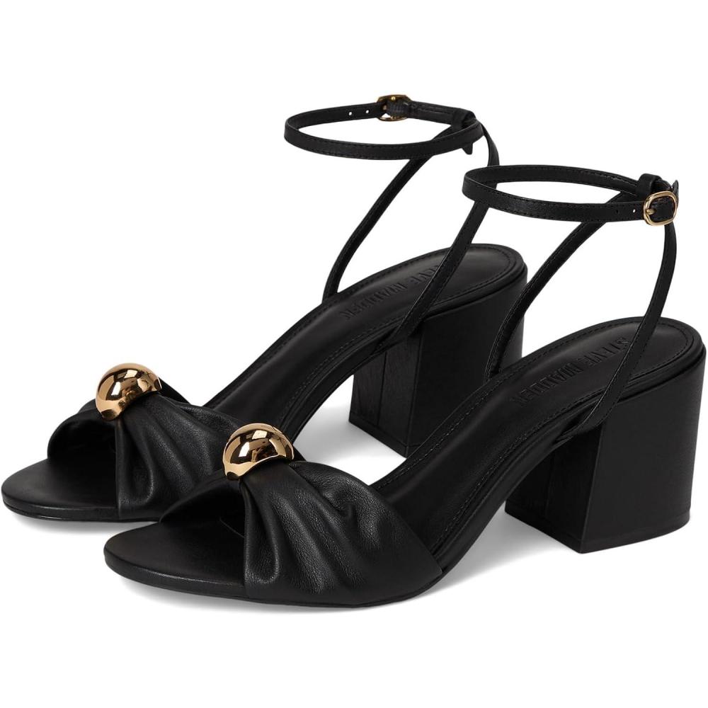 imageSteve Madden Womens Caden Heeled SandalBlack Leather