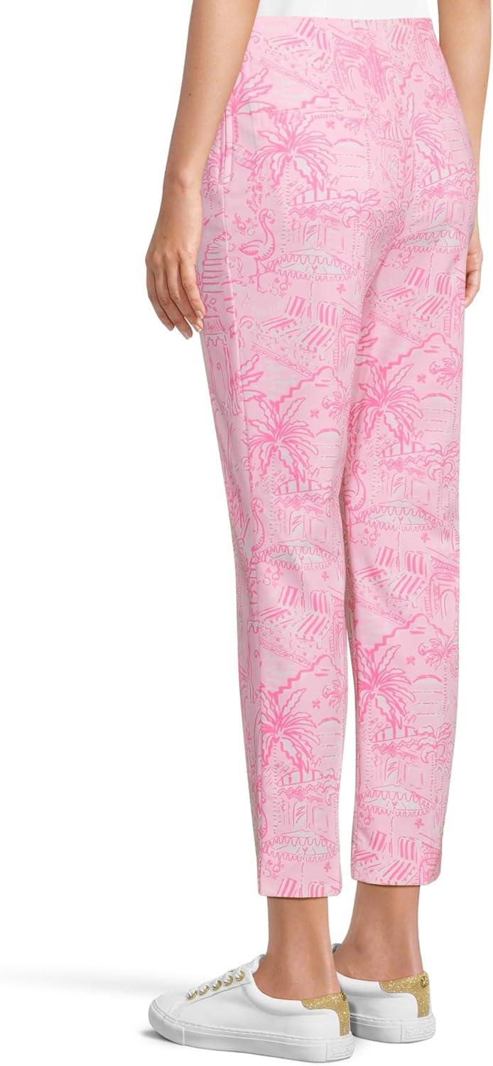 imageLilly Pulitzer Womens Nancee Crop PantsConch Shell Pink Pennys Playground