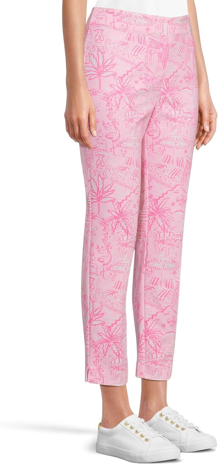 imageLilly Pulitzer Womens Nancee Crop PantsConch Shell Pink Pennys Playground