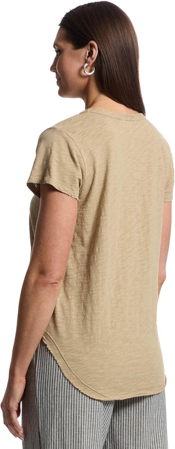 imageModODoc Womens VNeck Tee with Curved HemPuddle