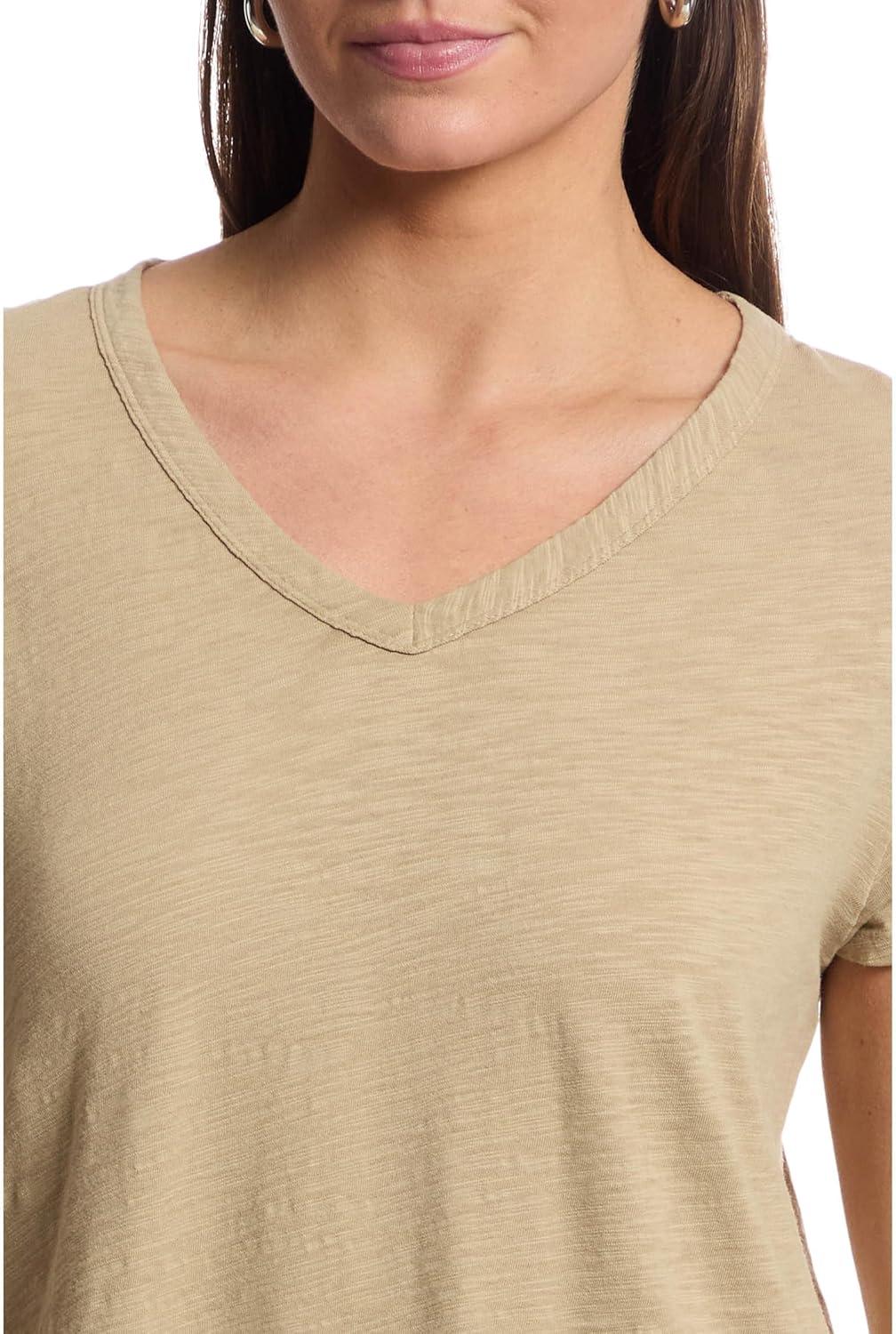 imageModODoc Womens VNeck Tee with Curved HemPuddle