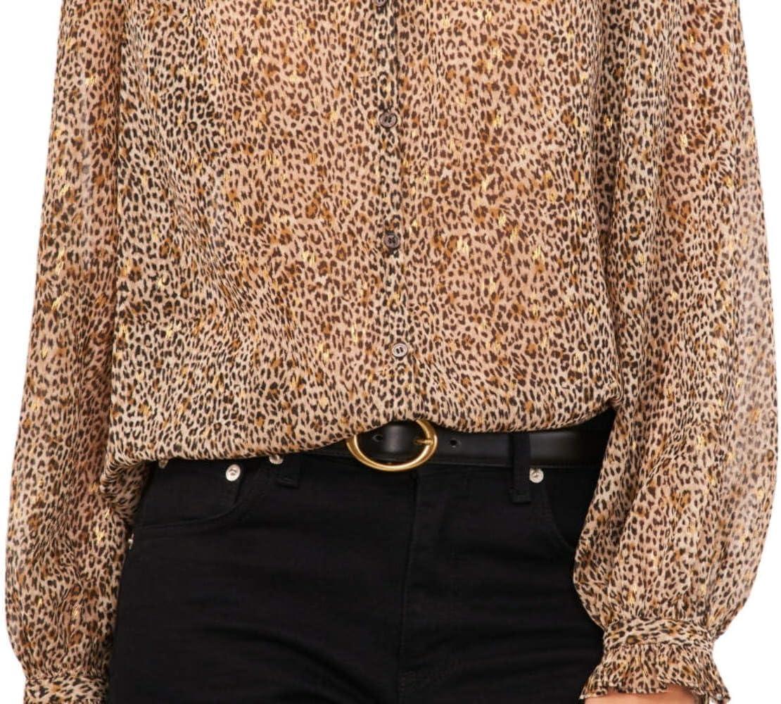 imageVince Camuto Long Sleeve VNeck ButtonDown BlouseFoxtrot