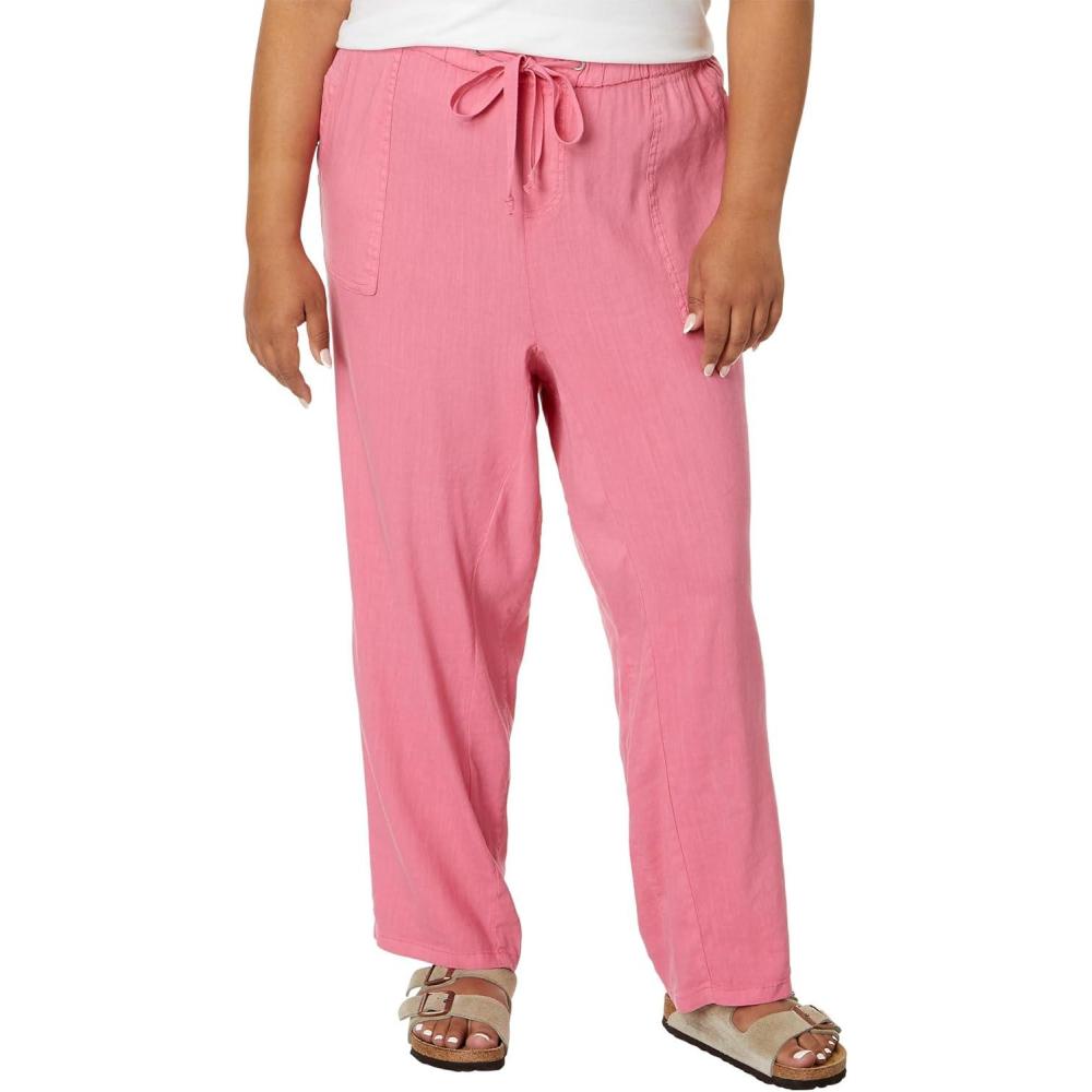 imageKUT from the Kloth Womens Plus Size RosalieDrawstring Pants with Porkchop Pockets in Dawn PinkDawn Pink