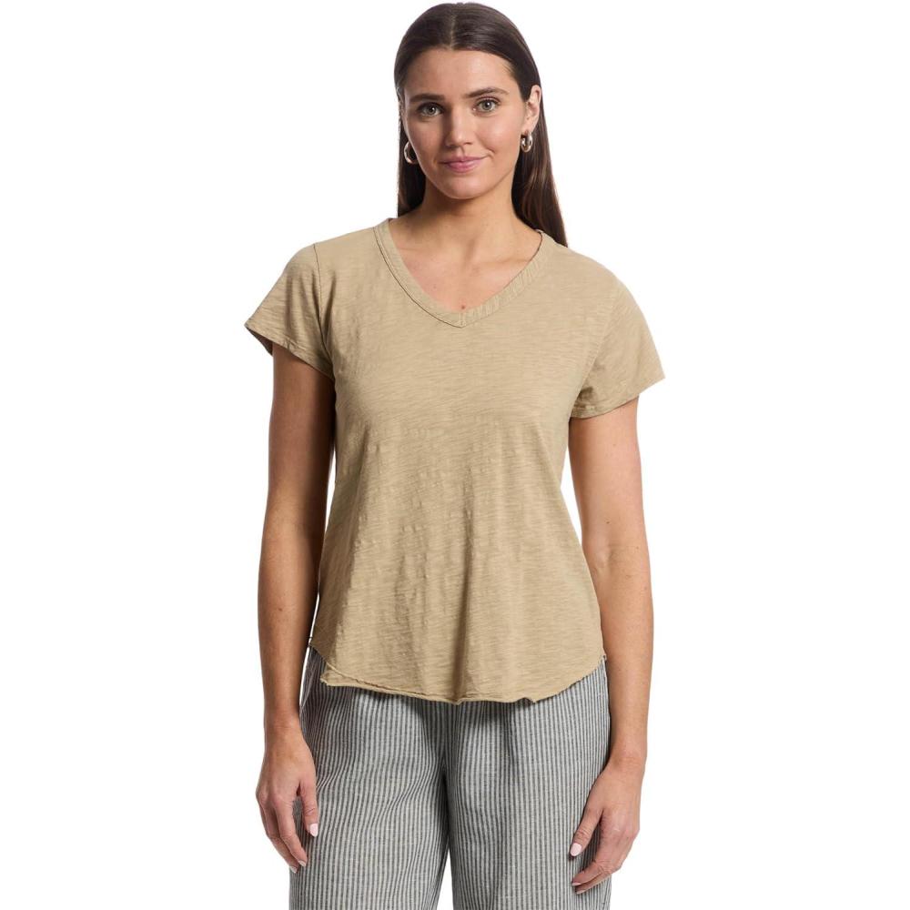 imageModODoc Womens VNeck Tee with Curved HemPuddle