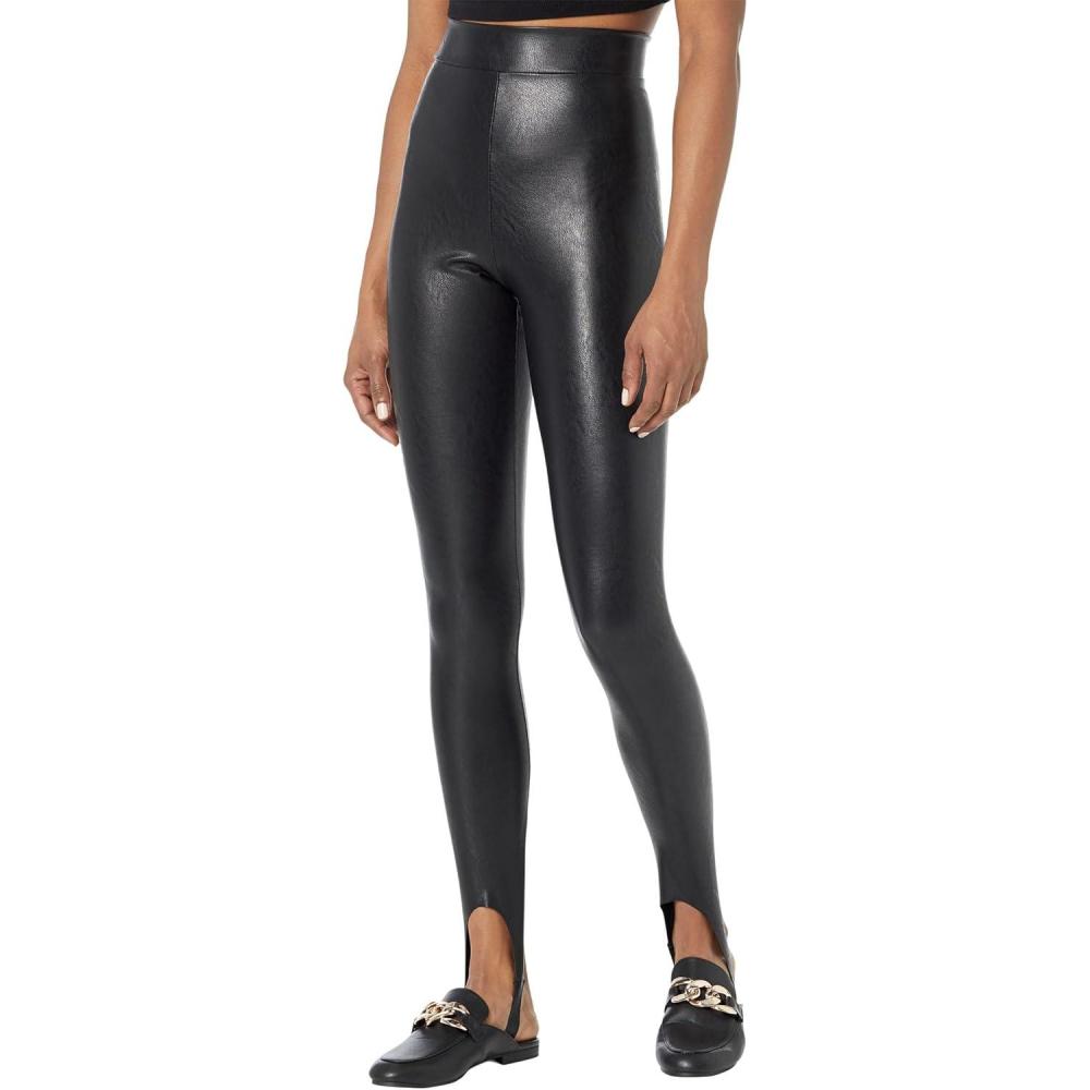 imagecommando Faux Leather Stirrup Leggings SLG79