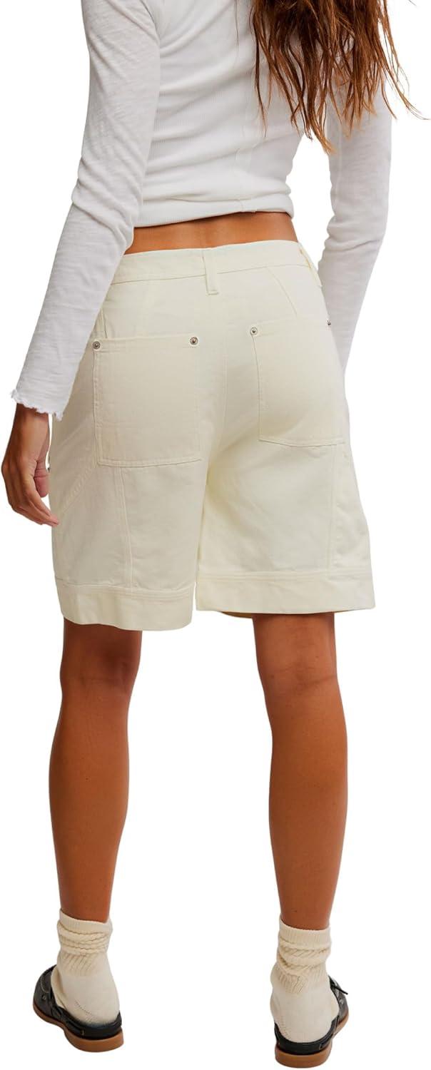 imageFree People Womens Milo Carpenter ShortsClean Ivory