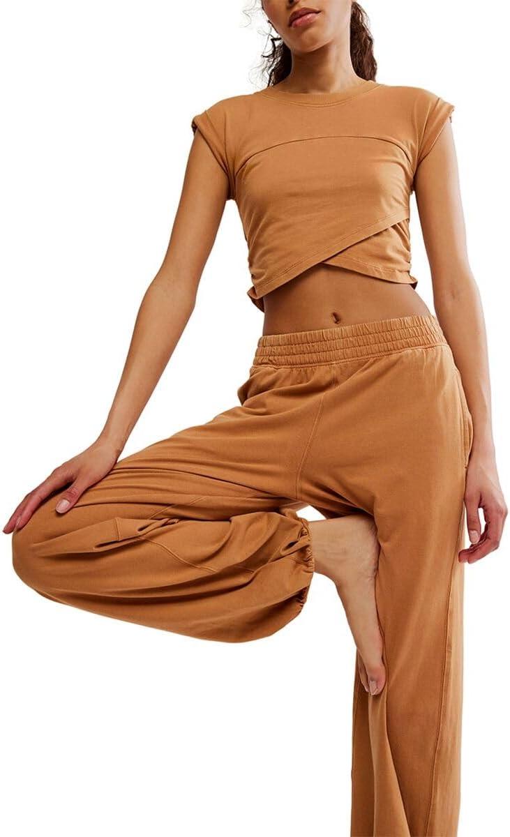 imageFree People womens Hot Shot Crossover SetCamel