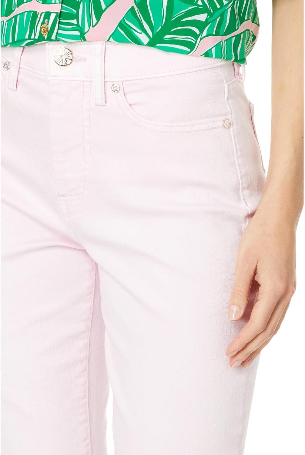 imageLilly Pulitzer Womens Annet HighRise Crop FlareMisty Pink